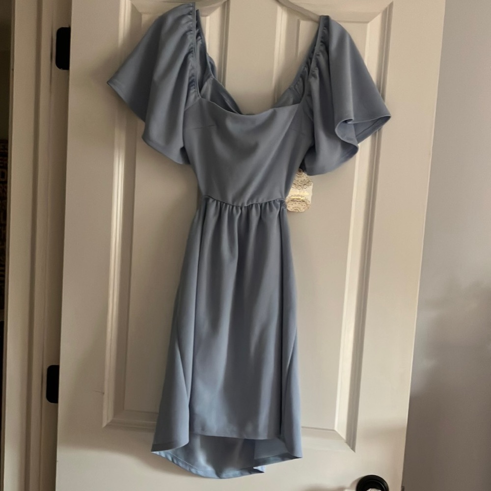 Light blue party dress